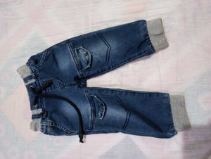 Toddler Blue Denim Joggers