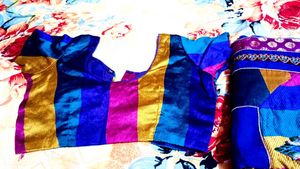 Elegant Blue  Silk  Saree