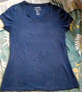 Jockey Navy V-Neck Tee - Size M