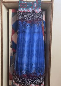 Printed Straight Long Dress