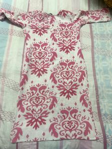 Pink Printed Kurta Set