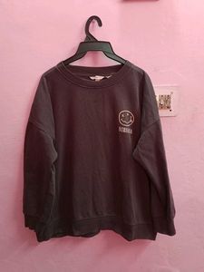 H&amp;M NIRVANA Grey Oversized Sweatshirt