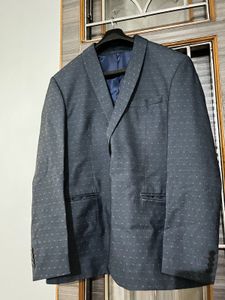 Navy Polka Dot Blazer