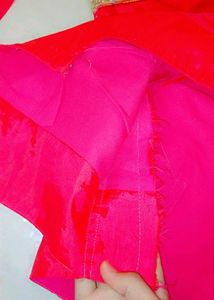 Gorgeous Mirror Work Saree with Blouse