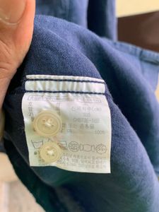 Lacoste Blue Band Collar Shirt