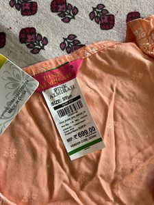 Peach colour kurta