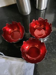 Steel Bowls With Rectangle Tray