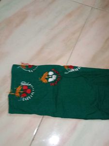 Green Embroidered Kurta