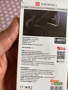 Portronics Usb To Lightning Cable Iphone