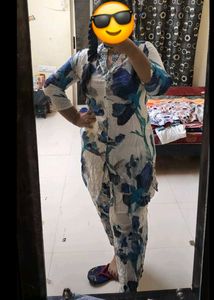 Floral Cord Set With Pants