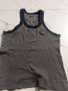 Gray Sleeveless Top