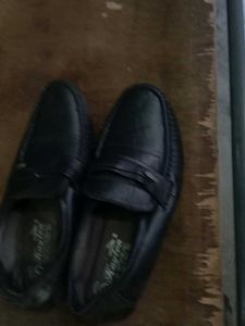 Kayton Black Leather Loafers