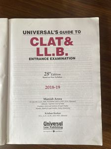 CLAT &amp; LLB Entrance Exam Guide 2018-19
