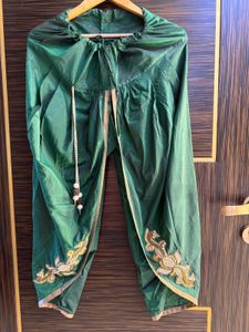 Padded Gujrati Style Peplum Top With Dhoti Pants