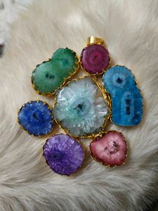 Colorful Stoned Pendant For Women