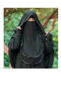 Elegant Black Niqab Nose Pis