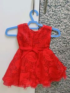 Kids Red Frock