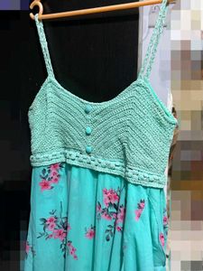 Floral Crochet Summer Dress
