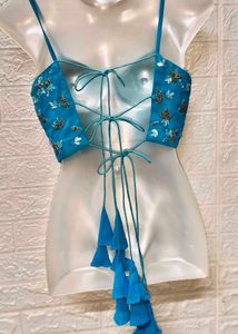Heavy Embroidery And Bead Work Blouse