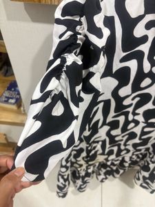 Abstract Print Mini Dress