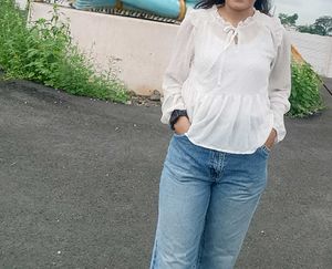 New White 🤍 Trendy Top