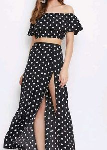 High Slit Two Peice Dress