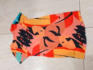 Colorful Print Shift Dress