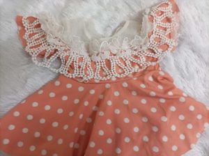 Adorable Off Shoulder Peach Dress
