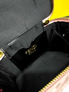 FENDI MONOGRAM QUILTED VANITY NAPPA BAG* WD BOX