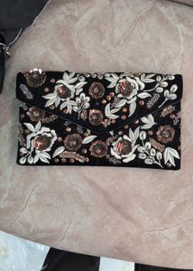 Floral Embellished Clutch