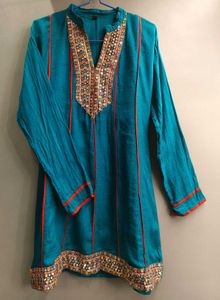 Sea Green A Line Kurta