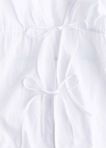 Tie detail cotton top