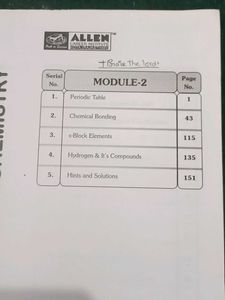 Allen Chemistry Modules