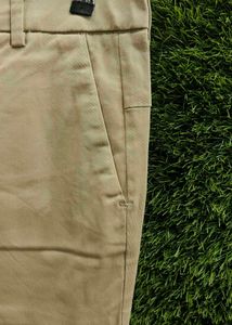 Khaki Stretchable Casual Pants