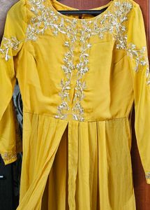 Yellow Embroidered Kurta Set