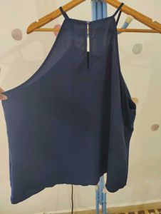 Shein Navy Blue Halter Top