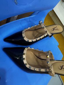 Black Studded Heels