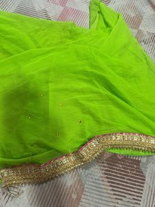 Pink &amp; Gold Sari