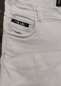 White Slim Fit Jeans