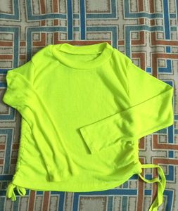 Neon Green Long Sleeve Top