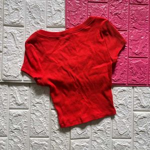 H&amp;M Ribbed Crop Top ❤️
