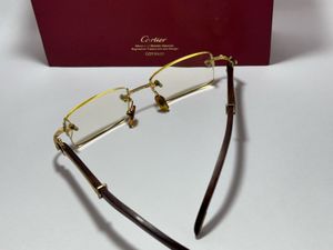 Vintage Cartier Rimless Eyeglasses Frame Gold