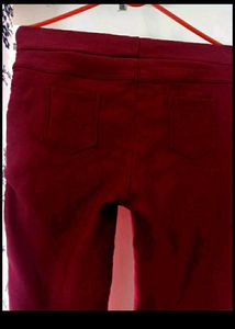 LYCRA Women&#39;s Maroon Jegging