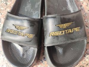 black comfortable sliders