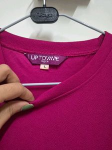 Magenta Solid Top