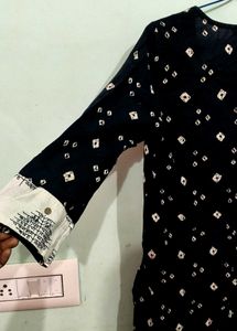 Stylish Black Printed Kurta