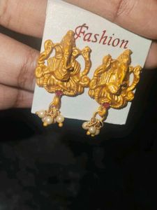 Ganesha Earrings(panchaloham)