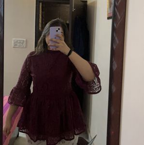 Maroon Top