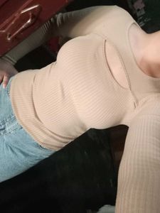 Cute Cutout Long Sleeve Top
