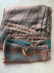 Dual shade Space Silk Saree